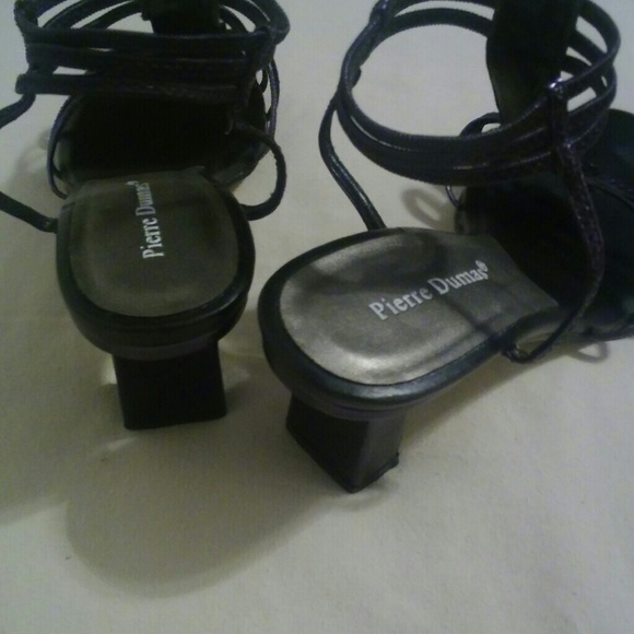 SOLD!!! Pierre Dumas Purple/ Black Slingback shoes - Picture 5 of 6